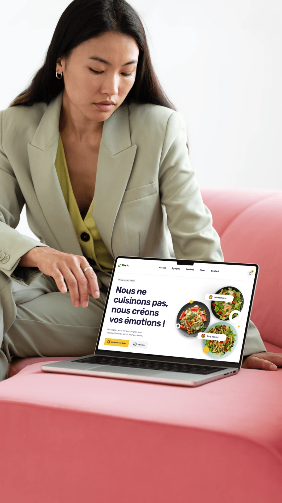 Création de site internet professionnel pour une entreprise par Alb's Agency à Paris